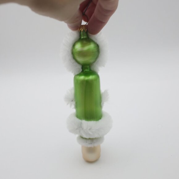 Soffieria De Carlini Eskimo Ornament Blown Glass Green Outfit - Made in Italy - Picture 6 of 11